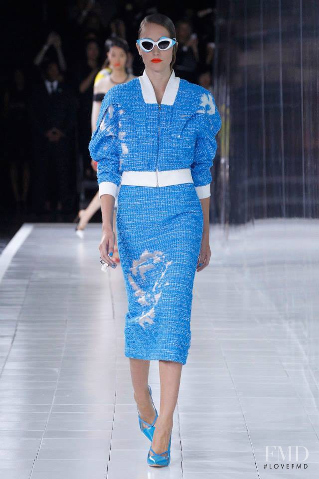 Joséphine Le Tutour featured in  the Prabal Gurung fashion show for Spring/Summer 2014