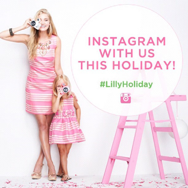 Elsa Hosk featured in  the Lilly Pulitzer advertisement for Holiday 2012