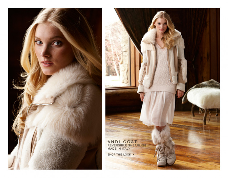 Elsa Hosk featured in  the Gorsuch catalogue for Autumn/Winter 2012