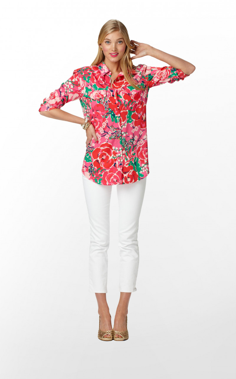 Elsa Hosk featured in  the Lilly Pulitzer catalogue for Spring 2013