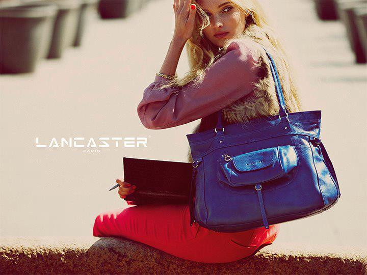 Elsa Hosk featured in  the Lancaster Paris advertisement for Autumn/Winter 2012