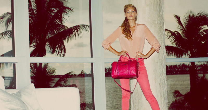 Elsa Hosk featured in  the Lancaster Paris advertisement for Spring/Summer 2012