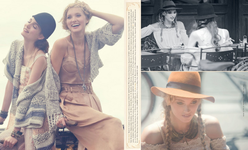 Elsa Hosk featured in  the Free People catalogue for Winter 2011