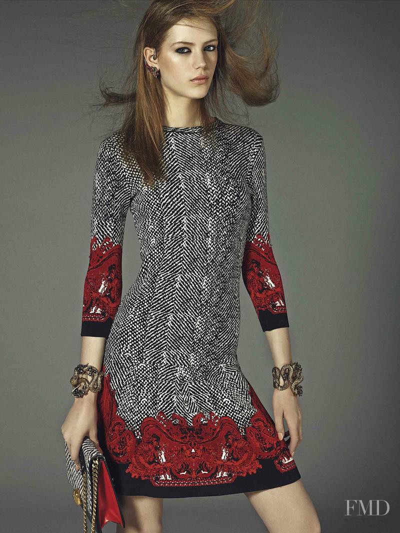 Esther Heesch featured in  the Roberto Cavalli catalogue for Autumn/Winter 2013