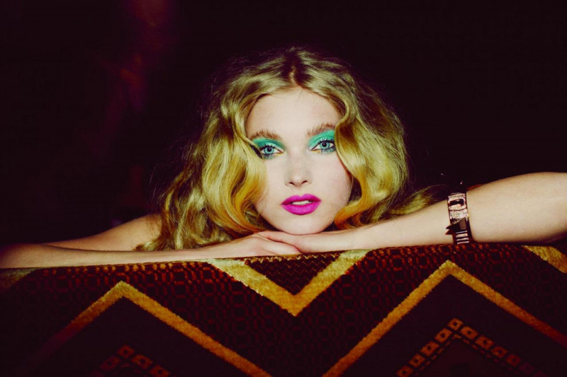 Elsa Hosk featured in  the Urban Decay advertisement for Holiday 2011