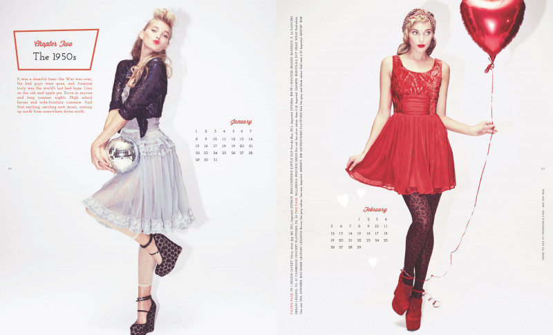 Elsa Hosk featured in  the Free People Through the Decades lookbook for Autumn/Winter 2011