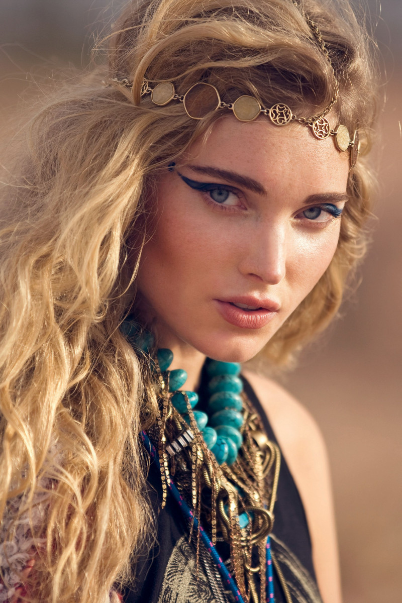 Elsa Hosk featured in  the Free People Through the Decades lookbook for Winter 2011