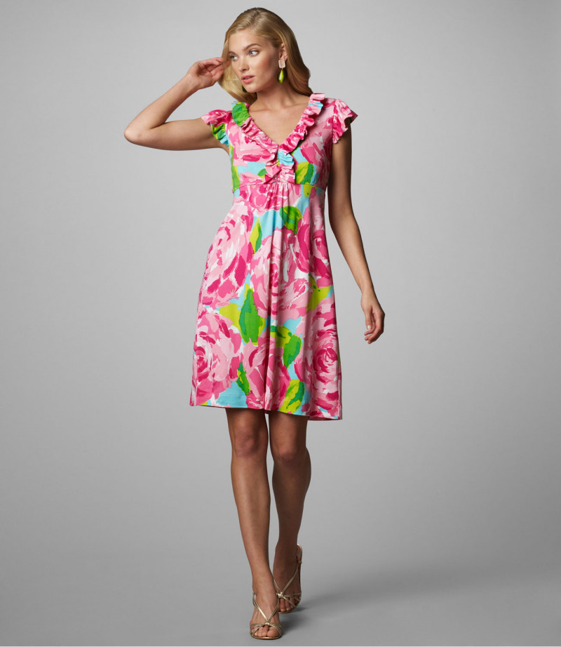 Elsa Hosk featured in  the Lilly Pulitzer catalogue for Spring 2012