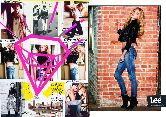 Elsa Hosk featured in  the Lee Jeans advertisement for Spring/Summer 2011