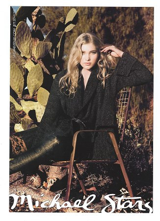 Elsa Hosk featured in  the Michael Stars advertisement for Autumn/Winter 2010