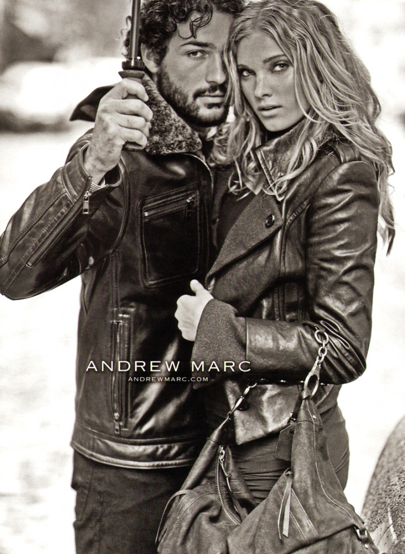 Elsa Hosk featured in  the Andrew Marc advertisement for Autumn/Winter 2009