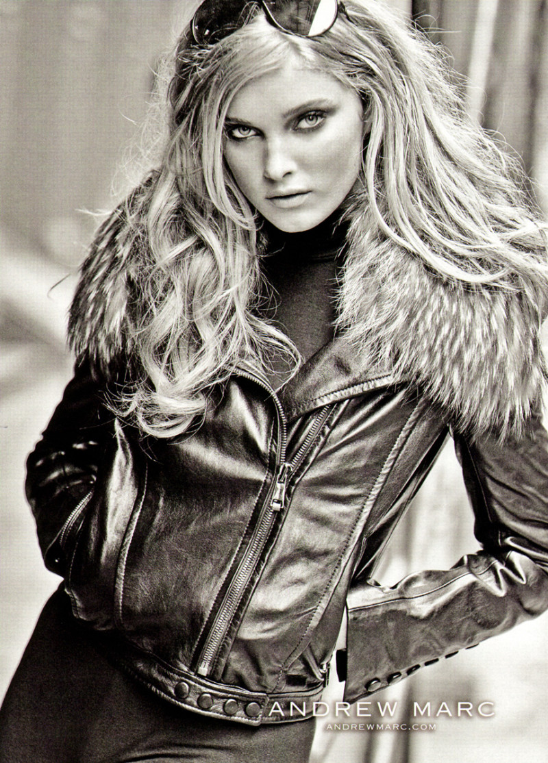 Elsa Hosk featured in  the Andrew Marc advertisement for Autumn/Winter 2009