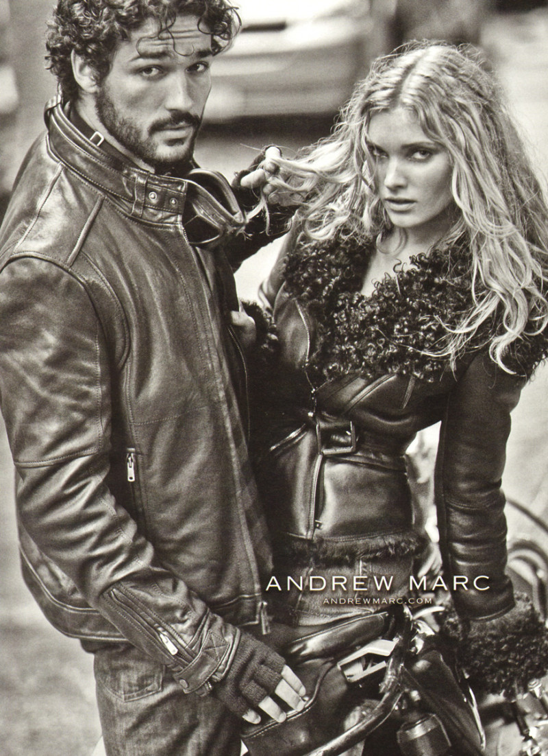 Elsa Hosk featured in  the Andrew Marc advertisement for Autumn/Winter 2009