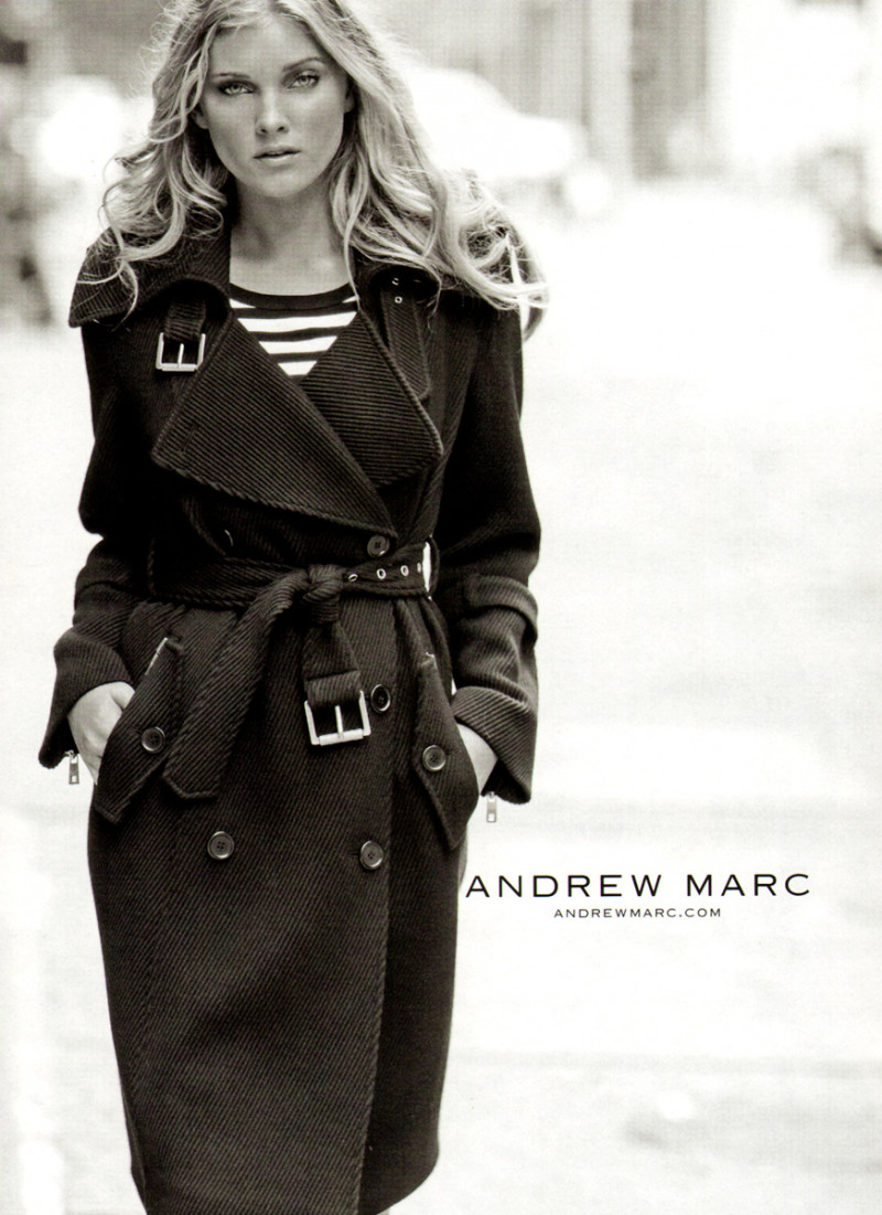 Elsa Hosk featured in  the Andrew Marc advertisement for Autumn/Winter 2009