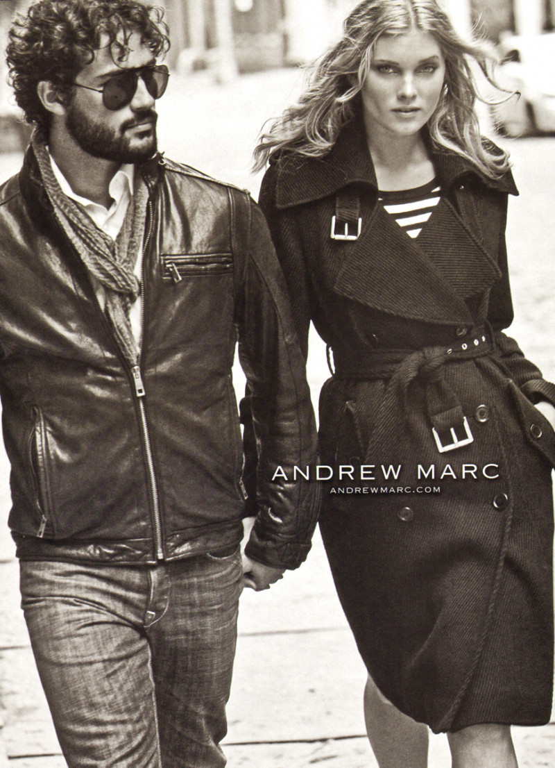 Elsa Hosk featured in  the Andrew Marc advertisement for Autumn/Winter 2009