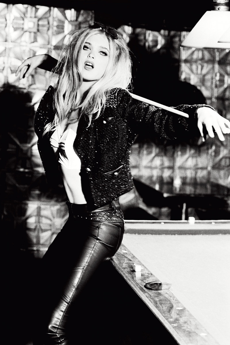 Elsa Hosk featured in  the Guess advertisement for Autumn/Winter 2010