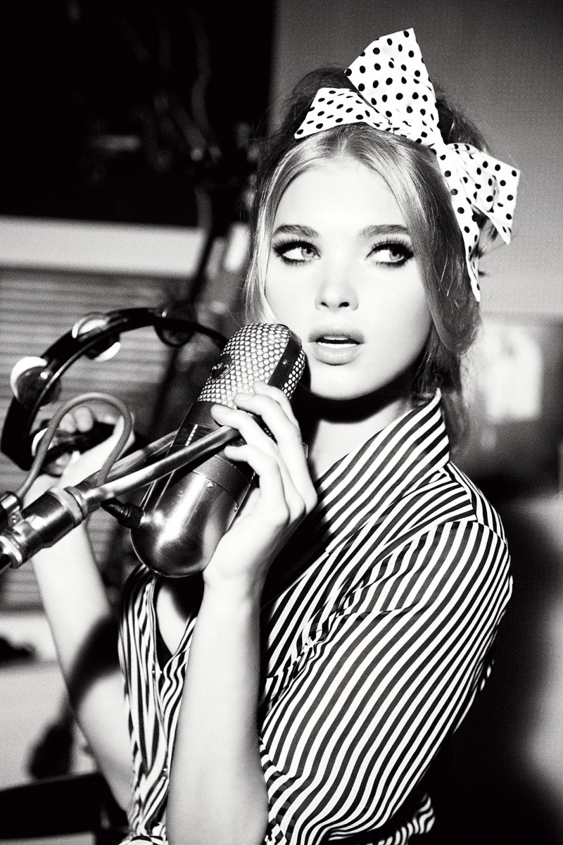 Elsa Hosk featured in  the Guess advertisement for Autumn/Winter 2010