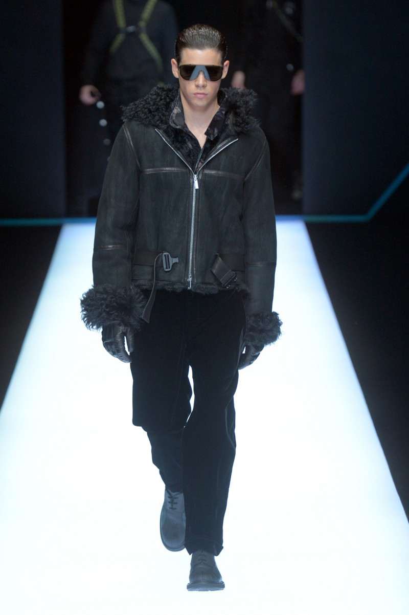 Federico Spinas featured in  the Emporio Armani fashion show for Autumn/Winter 2018