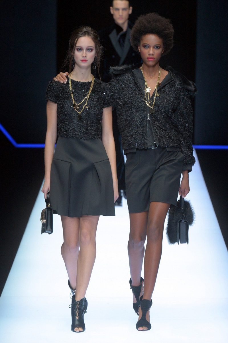 Chiara Corridori featured in  the Emporio Armani fashion show for Autumn/Winter 2018