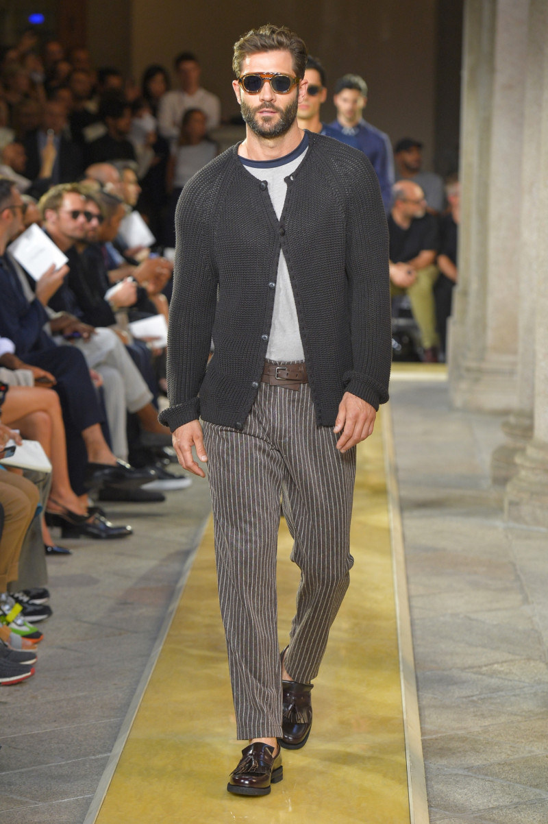 John Halls featured in  the Giorgio Armani fashion show for Spring/Summer 2020