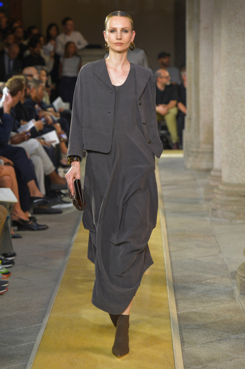 Agnese Zogla featured in  the Giorgio Armani fashion show for Spring/Summer 2020