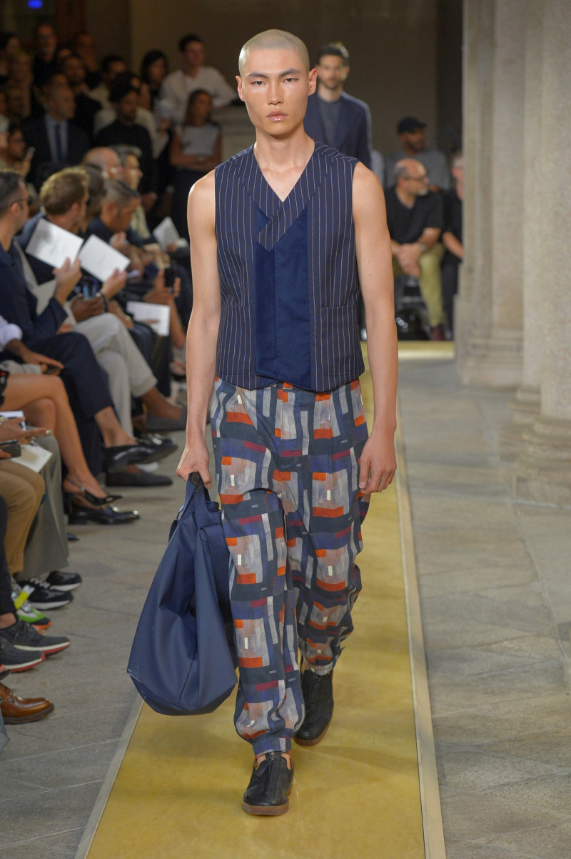 Jean Chang featured in  the Giorgio Armani fashion show for Spring/Summer 2020