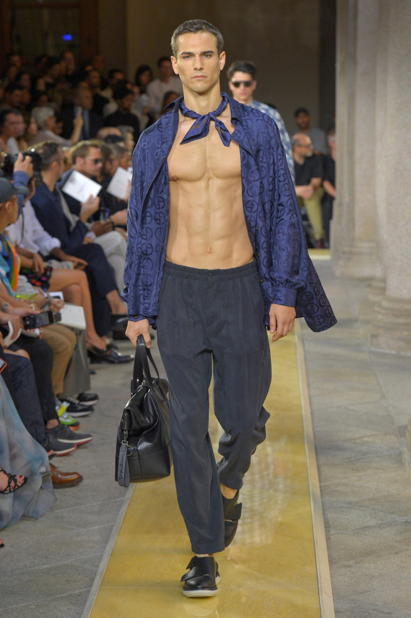 Gregorio Crappa featured in  the Giorgio Armani fashion show for Spring/Summer 2020