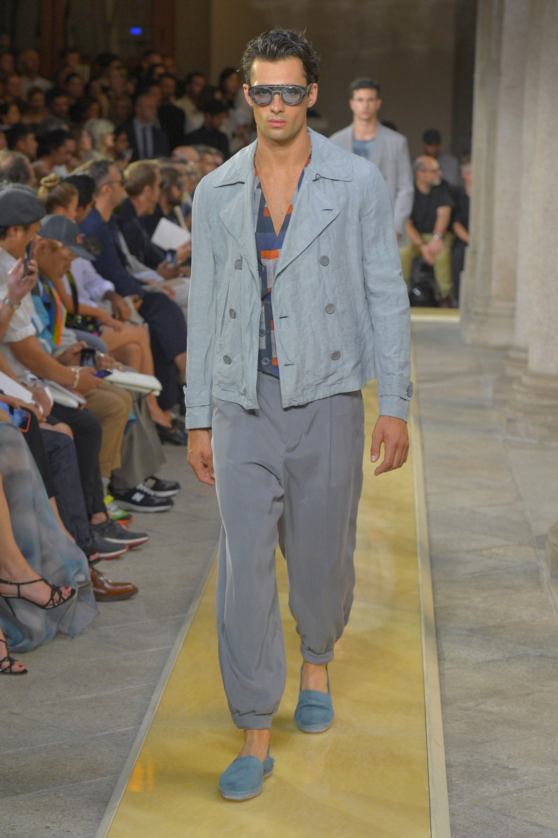 Elliot Meeten featured in  the Giorgio Armani fashion show for Spring/Summer 2020