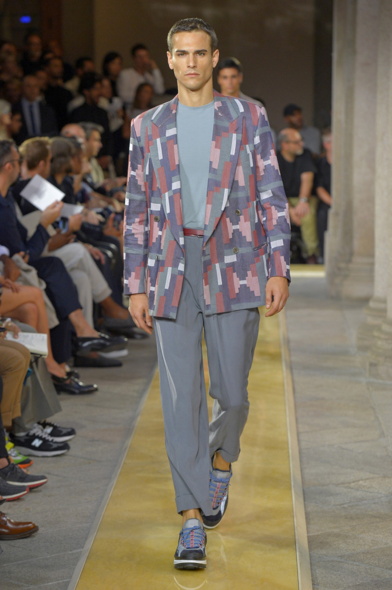 Gregorio Crappa featured in  the Giorgio Armani fashion show for Spring/Summer 2020