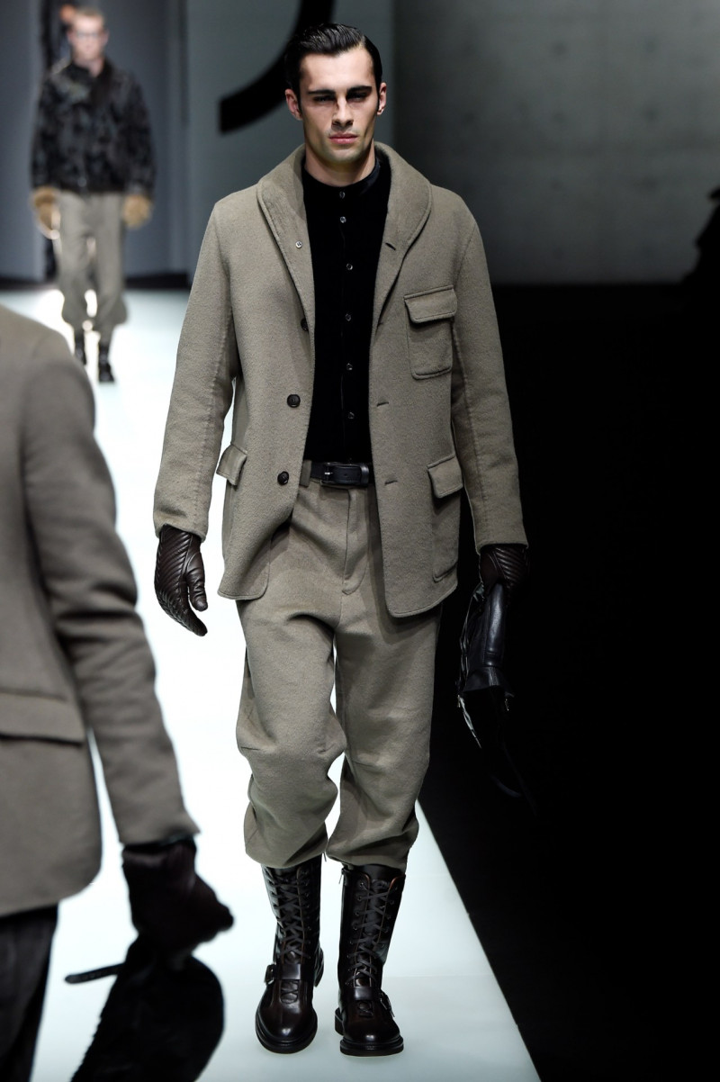 Elliot Meeten featured in  the Giorgio Armani fashion show for Autumn/Winter 2018