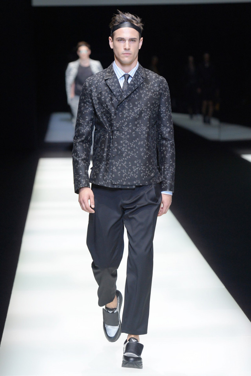 Gregorio Crappa featured in  the Emporio Armani fashion show for Spring/Summer 2018