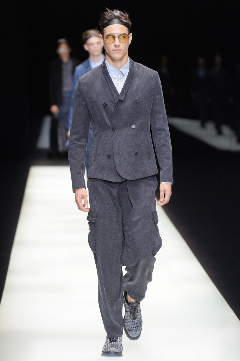 Gregorio Crappa featured in  the Emporio Armani fashion show for Spring/Summer 2018