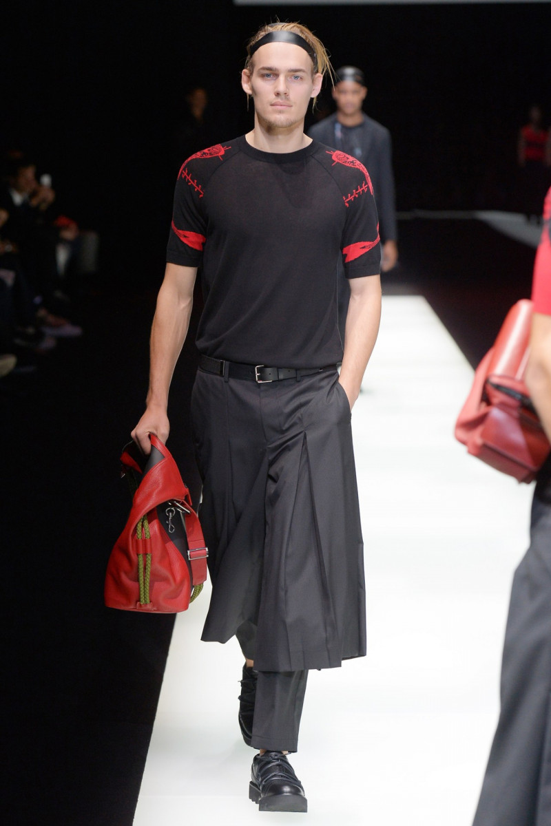 Ton Heukels featured in  the Emporio Armani fashion show for Spring/Summer 2018