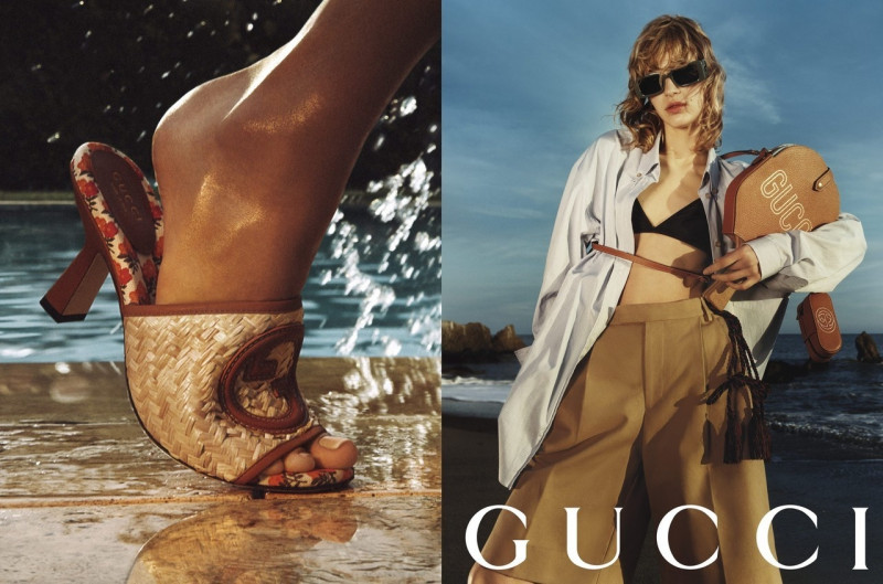 Aivita Muze featured in  the Gucci advertisement for Summer 2023