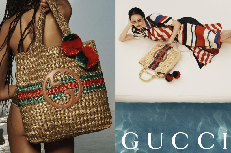 Indira Scott featured in  the Gucci advertisement for Summer 2023