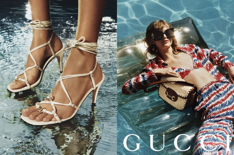 Aivita Muze featured in  the Gucci advertisement for Summer 2023