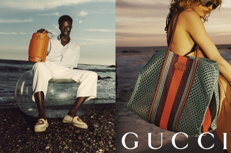 Aivita Muze featured in  the Gucci advertisement for Summer 2023