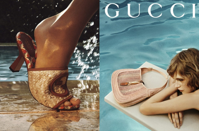 Aivita Muze featured in  the Gucci advertisement for Summer 2023