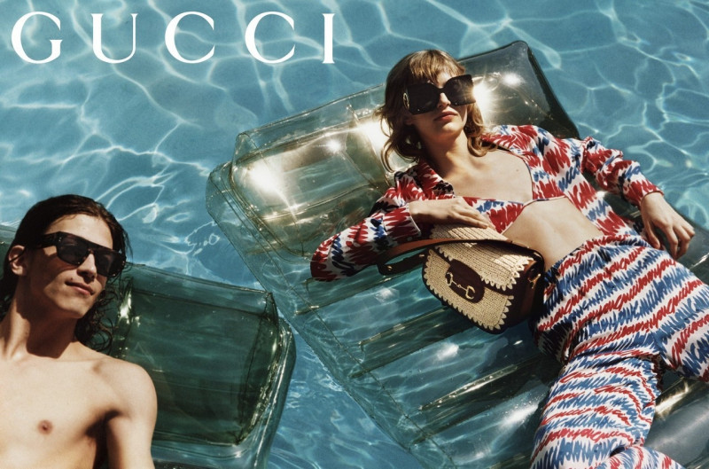 Aivita Muze featured in  the Gucci advertisement for Summer 2023