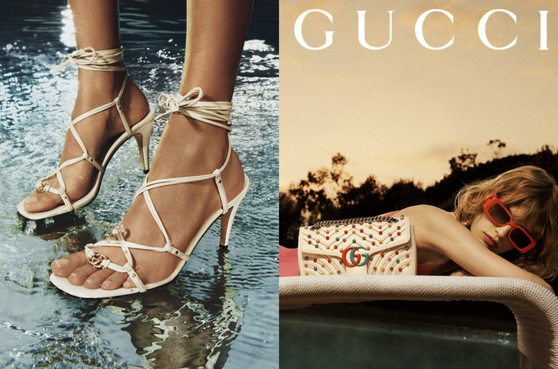 Aivita Muze featured in  the Gucci advertisement for Summer 2023