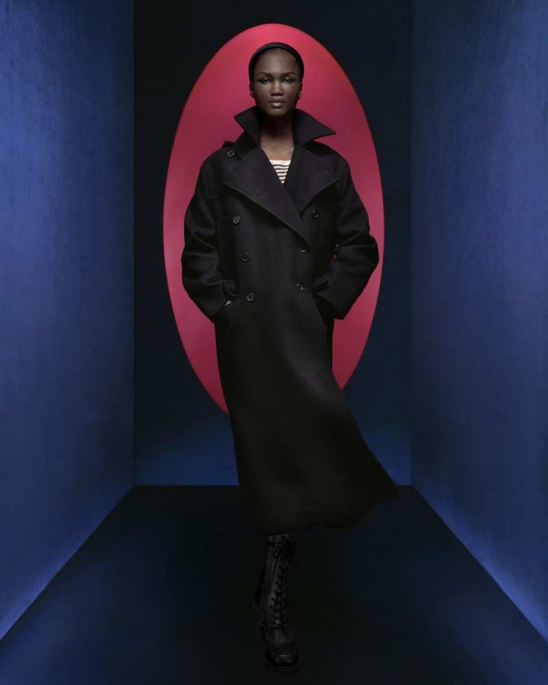 Abeny Nhial featured in  the Christian Dior advertisement for Autumn/Winter 2023