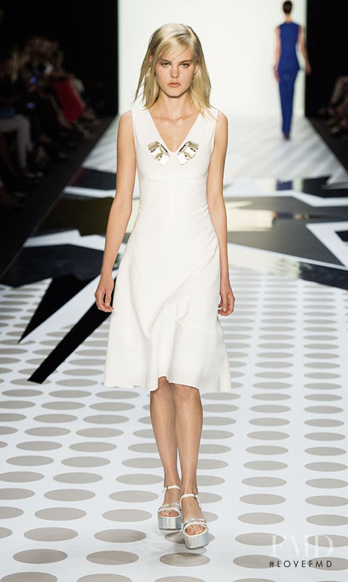 Julia Almendra featured in  the Dorothee Schumacher fashion show for Spring/Summer 2014