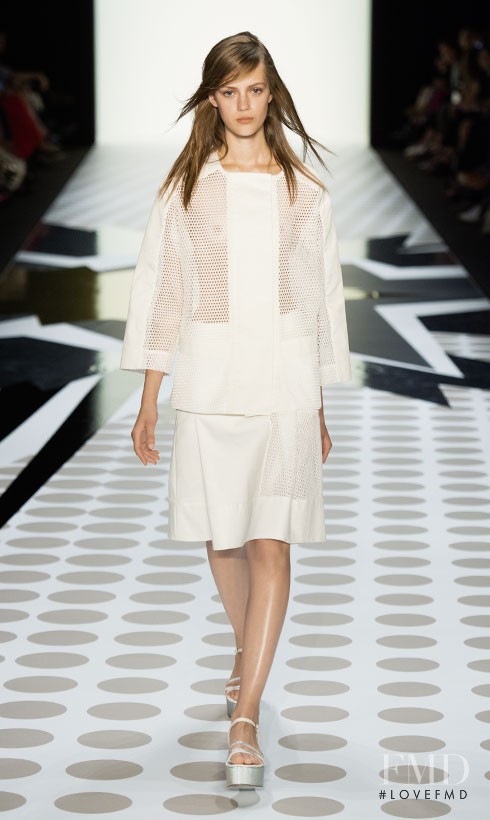 Esther Heesch featured in  the Dorothee Schumacher fashion show for Spring/Summer 2014