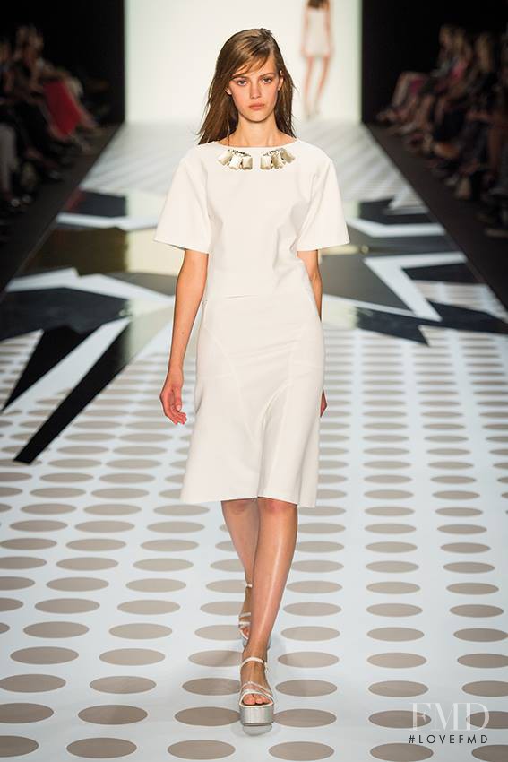 Esther Heesch featured in  the Dorothee Schumacher fashion show for Spring/Summer 2014