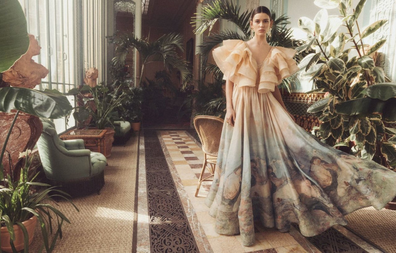 Vivienne Rohner featured in  the Zimmermann advertisement for Autumn/Winter 2023