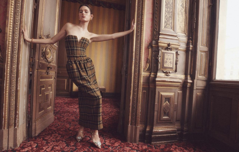 Vivienne Rohner featured in  the Zimmermann advertisement for Autumn/Winter 2023