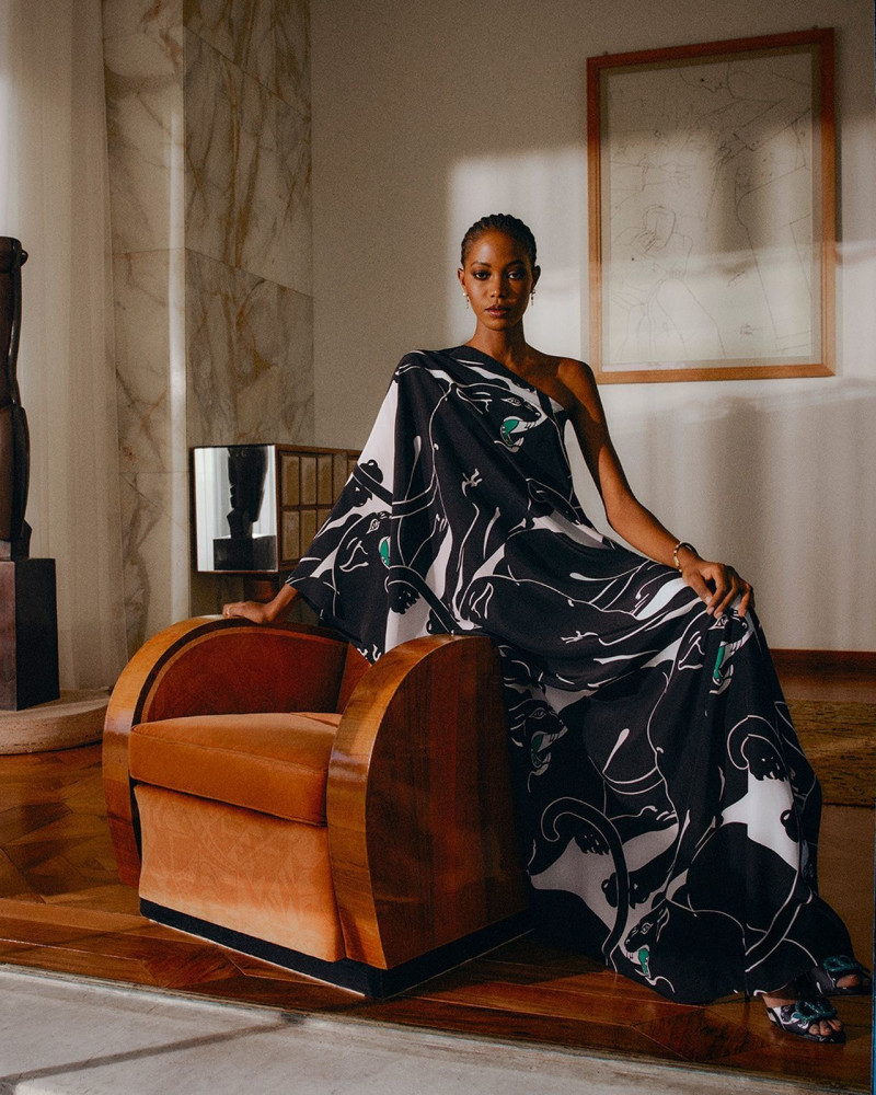 Gibril Igale featured in  the Valentino Escape  advertisement for Summer 2023