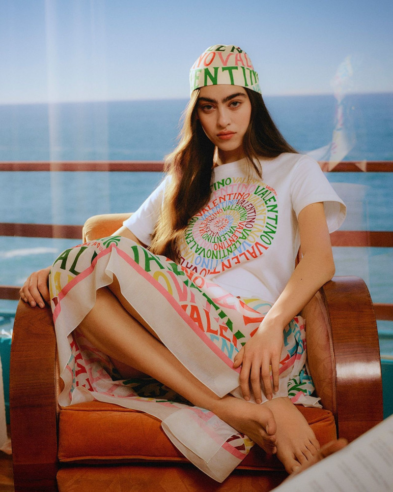Martina Biondino featured in  the Valentino Escape  advertisement for Summer 2023