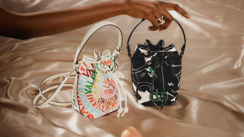Gibril Igale featured in  the Valentino Escape  advertisement for Summer 2023