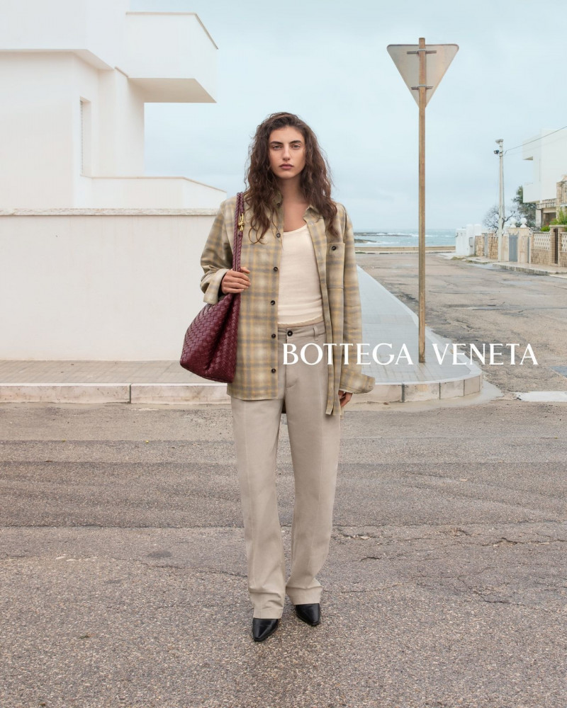 Paola Manes featured in  the Bottega Veneta advertisement for Spring/Summer 2023